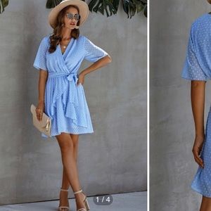 Baby blue dress